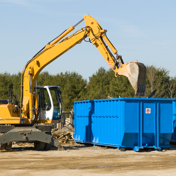 are there any restrictions on where a residential dumpster can be placed in Le Mars IA